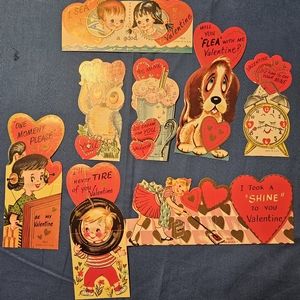 Vintage valentines cards
